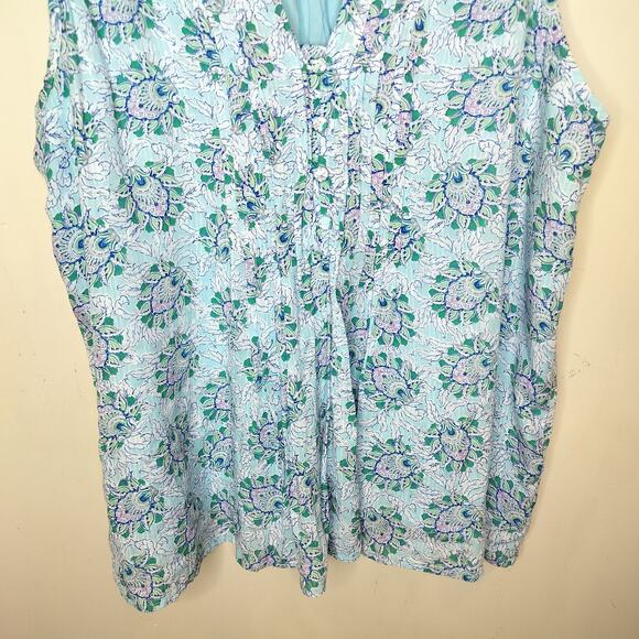 Ann Taylor LOFT Floral Sleeveless Top - Picture 3 of 12